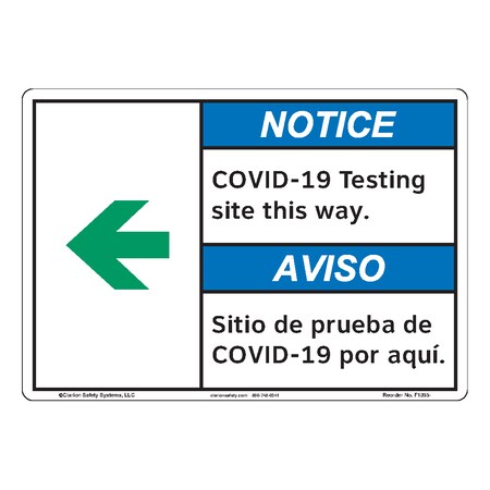 ANSI/ISO Compliant Notice/COVID-19 Safety Signs Indoor/Outdoor Plastic (BJ) 14 X 10